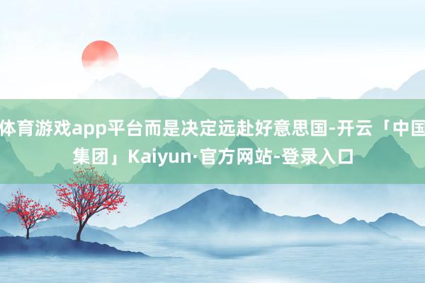 体育游戏app平台而是决定远赴好意思国-开云「中国集团」Kaiyun·官方网站-登录入口
